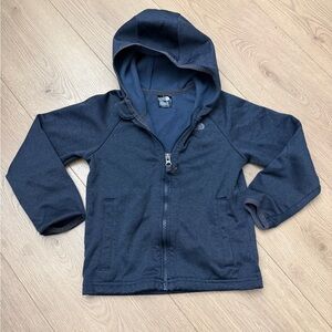 The North Face Kids Navy Hooded Zip Fleece Jacket